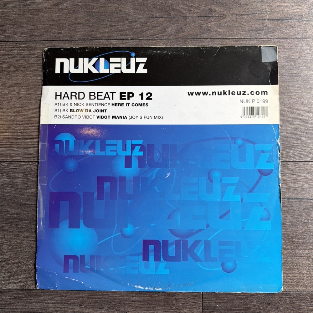 BK Nick Sentience Sandro Vibot- Hard Beat EP 12 - Used Vinyl Record 12 - Trance